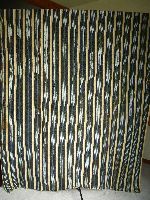 Country cloth with strips cut and sewn together, Liberia