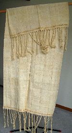 Cotton cloth made from hand woven strips, Dogon, Mali