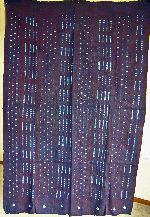 Indigo dyed hand woven cloth, Dogon, mali