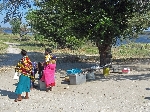 Women selling fish, Katima Mulilo Namibia
