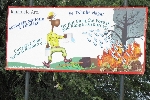 Protect the environment sign, Maun, Botswana