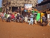 Mbouda: new motorcycle taxis, cell phones and construction