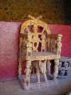 Fon of Nso's Palace: throne in first courtyard for public hearings