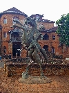 Fon of Bamoun Palace: statue of horseman