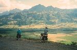 View of big valley and big mountains, Ethiopia