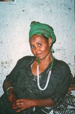Ethiopian woman with traditional tattoos.