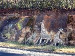 Bas relief of Ethopia icons, Addis Ababa