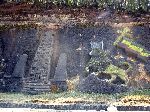 Bas relief of Ethopia icons, Addis Ababa