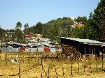 Chancho, Ethiopia, with hilltop Orthodox church