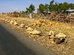 Traditional baskets for sale near Debre Tsege, Ethiopia