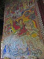Mural, Beta Maryam Monastery, Lake Tana, Ethiopia