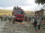 Work party building church, China Road, B-22, Ethiopia