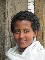 Girl in cafe, China Road, B-22, Ethiopia