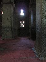 Interior, Bet Medhane-Alem (rock hewn church), Lalibela, Ethiopia