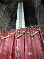 Pillar, Bet Maryam (rock hewn church), Lalibela, Ethiopia