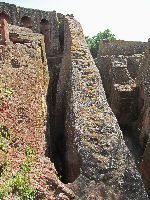 Stairway to heaven, Gabriel-Rafael (rock hewn church), Lalibela, Ethiopia