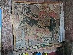 St Mercurios slaying King Oleonus, Bet Mercurios, Lalibela, Ethiopia