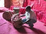 Drum, Bet Abba Libanos (rock hewn church), Lalibela, Ethiopia
