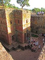 Bet Giyorgis - St. George (rock hewn church), Lalibela, Ethiopia