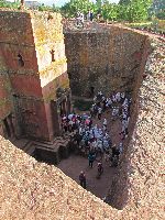 Bet Giyorgis - St. George (rock hewn church), Lalibela, Ethiopia