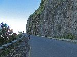 Road cut into mountain side, China Road, B-22, Ethiopia