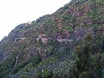 Road cut into mountain side, China Road, B-22, Ethiopia