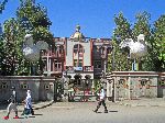 Archbishops house, flanked by two huge birds