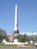 Monument in the traffic circle on King George VI, Addis Ababa