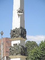 Monument in the traffic circle on King George VI, Addis Ababa
