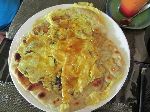 fetira (sort of a pancake with egg, honey or butter), Ethiopia