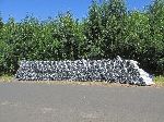 bags of charcoal for sale along the road, Ethiopia