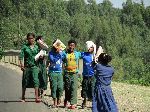 Girls along the road, Bahar Dar, Ethiopia