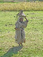 Traditional Ethiopian woman, near Hamusit, Bahir Dar, Ethiopia