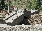 Largest Aksumite stele, broken where it fell, Tigray, Ethiopia