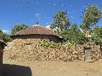 Tradition house in the complex of St Mary of Zion Cathedral, Axum, Ethiopia