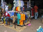 Accra, Ghana: Makola Market - cloth