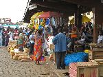 Kumasi bus station, goods for sale