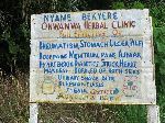 Ghana, traditional healers and herbal clinics sign