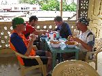Ghana, enjoying a good meal