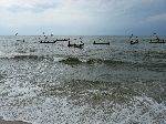 Ghana, Cape Coast, boat regatta