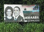 Ghana, Presiden Obama welcome sign