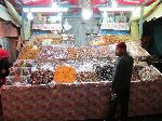 Dried fruits and nuts, Djemma el-Fna at night, Marrakesh, Morocco