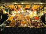 Dried fruit and nuts, Djemma el-Fna at night, Marrakesh, Morocco