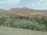 Mountain town, south slope, Haute Atlas, near Agouim, Morocco