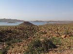 Hassan Addakhil dam and reservoir, Errachidia, Morocco