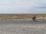 Moroccan bicyclist, Zaida, Meknes-Tafilalet, Morocco