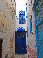 Narrow street, medina, Sefrou, Morocco