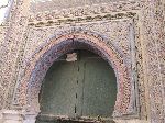 Details around door in the medina, Fez, Morocco