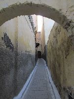Narrow street in the medina, Fez, Morocco