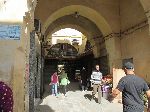 Covered street and arches in the Madina, Fez, Morocco